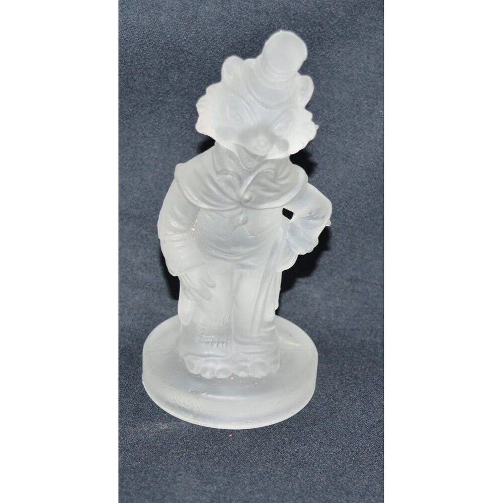 Vtg Walt Disney Productions Honest John PINOCCHIO‎ Frosted Glass Figure 6"